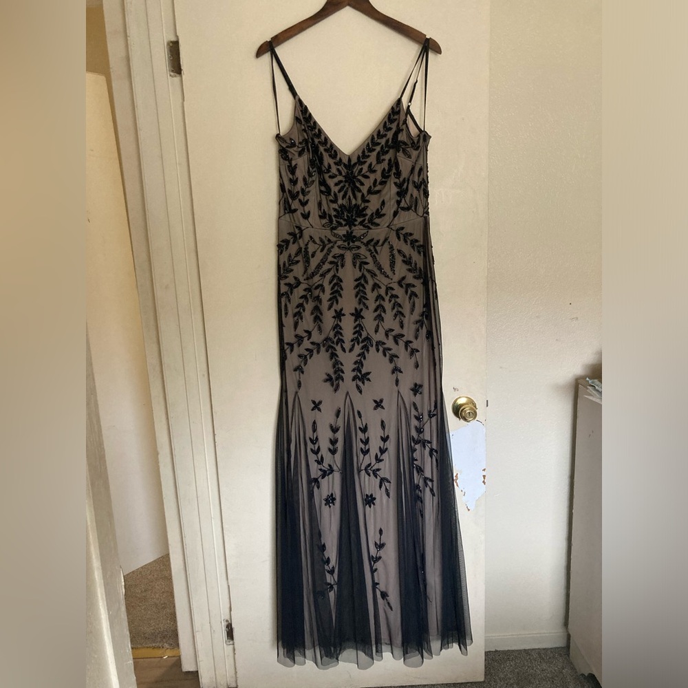 MARINA Black Maxi Dress Elegant Evening Wear